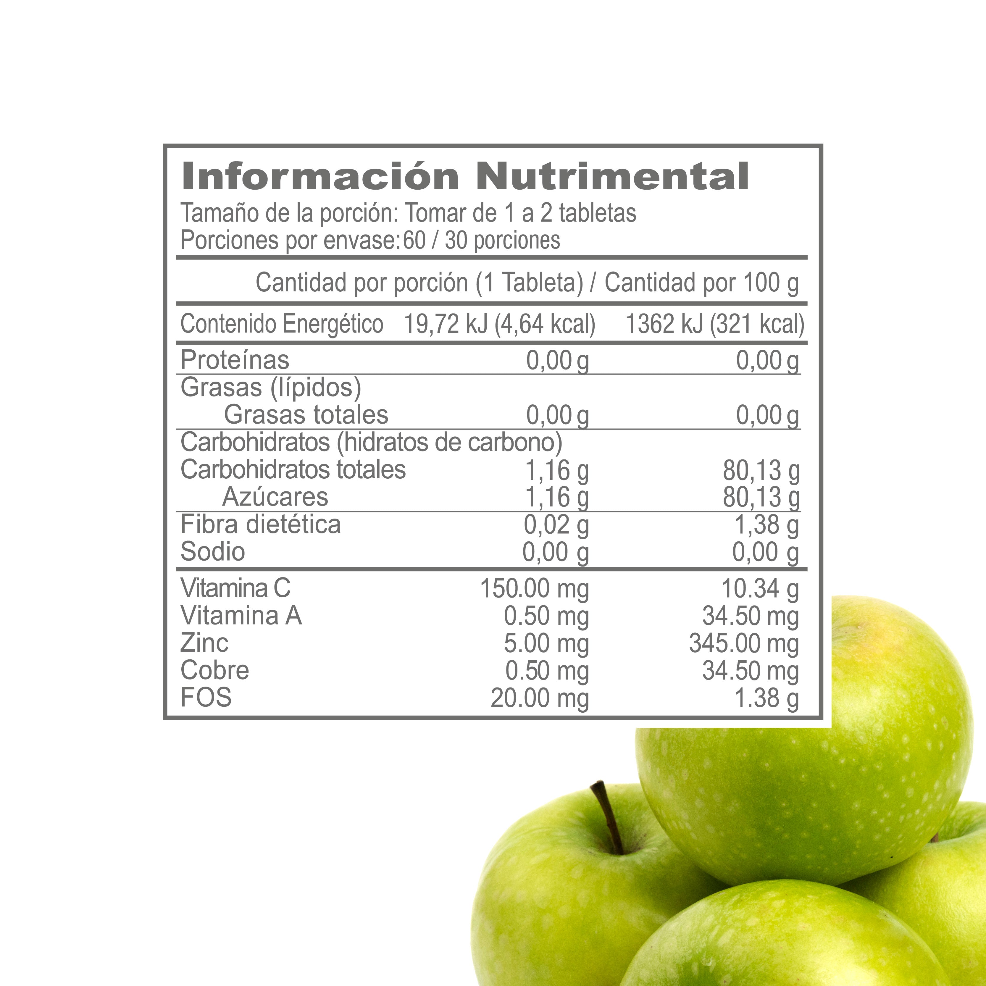 JustCetrux 60 Tabletas de Vitamina C + Vitamina A y Zinc-Olnatura Just