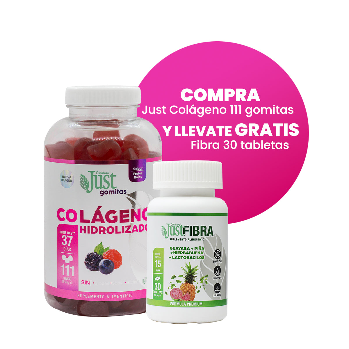 111 Gomitas de Colágeno Hidrolizado 1800 mg