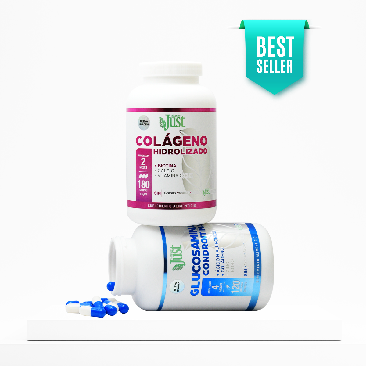 Combo Best Seller: Colágeno Hidrolizado + Glucosamina JustFx